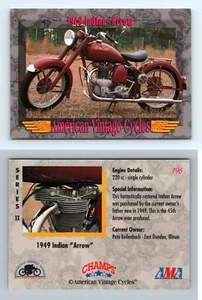Indian "Arrow" 1949 #196 American Vintage Cycles Series 2 1993 Champs Card - Picture 1 of 1