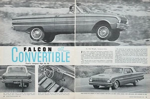 1962 Road Test Ford Falcon Convertible 4 Pages Pics Specs Info - Picture 1 of 3
