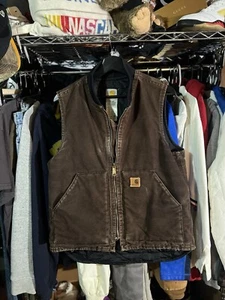 Brown Carhartt Canvas Vest | Size: Medium - Picture 1 of 7