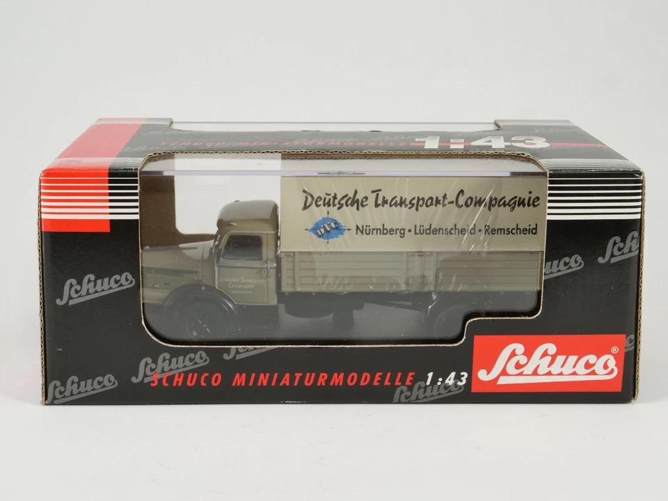 Schuco 1/43 03121 2 Ejes Camión Anhanger Mit Plane Camión Deusche - Imagen 1 de 4