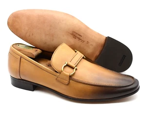 Mocasines para hombre Salvatore Ferragamo 'Pasquale' Gancini marrón talla US 10 - D - Imagen 1 de 9