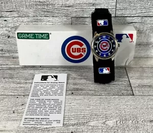 Youth Chicago Cubs Watch~Boys MLB Rookie Watch~BRAND NEW!~Cubs Black Watch ⚾️ - Picture 1 of 12