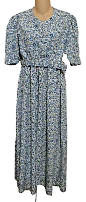 Vestido con Capa Amish Menonita Modesto 2 Piezas Hecho a Mano 34" Busto x 24" a 34" An x 51" L Foto 1 de 4