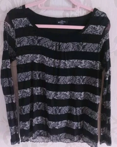 Damen Langarmshirt Schwarz Gr. M - Bild 1 von 1