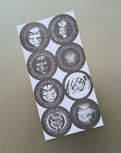 DEATHCHANT RECORDS (UK) • HARDCORE LABEL • DIE-CUT STICKER SHEET • BRAND NEW - Picture 1 of 1