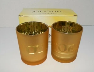 JOY & NOEL KERZENSTÄNDER - 2009 GIFTCO INKL. WUNDERSCHÖN GOLDFARBEN - Bild 1 von 4