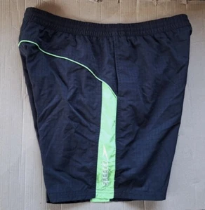 Speedo Mens Shorts/ Swim Shorts Size Large / 85cms Black Green New P116 - Picture 1 of 4