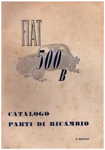 FIAT TOPOLINO parti di ricambio -500B edizione 1948 – copy - ! - Foto 1 di 3