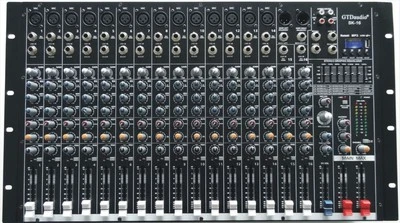 4500 Watts 16 Channel Professional Powered Mixer power mixing Amplifier Amp SK16 - Image 1 of 3