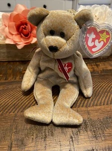 Ty 1999 Signature Bear Beanie Baby With Tag Errors.  RETIRED - Picture 1 of 10