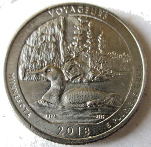 2018-P "VOYAGEURS" PLACCATO ATB QUARTER, RETROMARCIA (IDB) ERRORE FUSTELLA INTERNO, MS+ - Foto 1 di 3