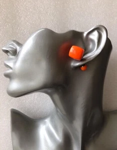 Double Sided Acrylic Cube and Ball Earrings 15mm/8mm - Picture 1 of 22