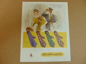 1946 BEAU BRUMMELL TIES vintage art print ad  - Picture 1 of 1