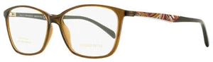 Emilio Pucci Rectangular Eyeglasses EP5009 048 Brown 54mm 5009 - Picture 1 of 2