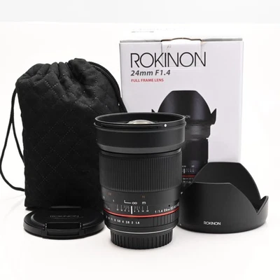 Rokinon Manual Focus 24mm f1.4 AS IF ED UMC Lens Canon EF #157 - Image 1 of 4