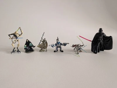 Lote mixto de figuras de Star Wars - Darth Vader, General Grievous, Palpatine, Jango Fett Foto 1 de 4