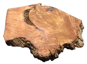 XL MADRONE BURL BLANK TURNING CRAFTING  WOODWORKING APPROX 25x20x2.25 IN - Picture 1 of 3