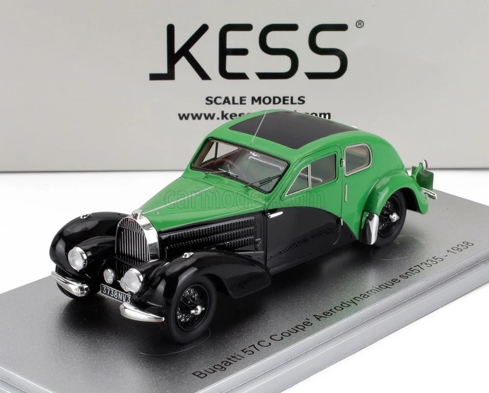1/43 KESS-MODEL - BUGATTI - 57C s/n.57335 COUPE AERODYNAMIQUE CLOSED KE43050010 - Immagine 1 di 1