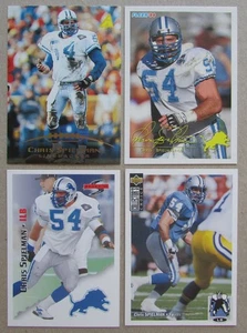 Chris Spielman 4-card lot Detroit Lions NFL - Picture 1 of 2