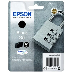 Epson 35 Serie Candado Cartucho De Tinta Negra Para Workforce Pro - Imagen 1 de 1