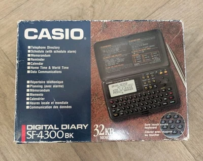 Vintage Casio SF-4300BK Digital Diary Boxed With Instructions- Never used - 32KB - Image 1 of 4