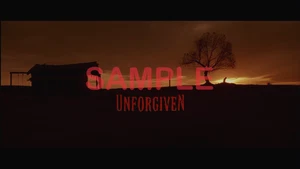 "Unforgiven" W-Clint Eastwood & M. Freeman Movie Poster Tabletop Display Standee - Picture 1 of 2