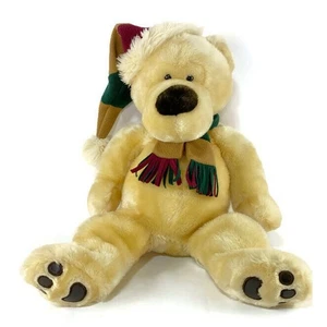 Winter Teddybär braun mit Mütze und Schal groß 22 Zoll - Bild 1 von 8