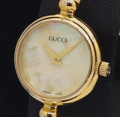 Reloj Gucci 1100 11.12 Mujer Vintage Dorado Batería Nueva Foto 1 de 4