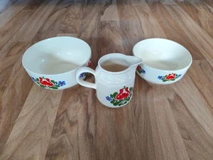 DDR Vintage Schüsseln Kanne Blume Floral - Bild 1 von 4