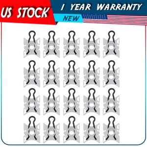 20Pcs Push type Nylon Black fender bumper fastener car clips#51321938884 for BMW - Foto 1 di 7