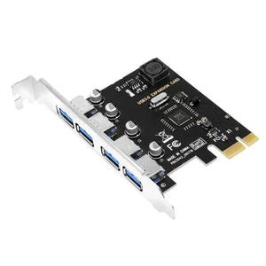 4 Port USB 3.0 PCI-E Erweiterungs Karte PCI Express PCIe USB 3.0 HUB Adapt4080 - Afbeelding 1 van 7