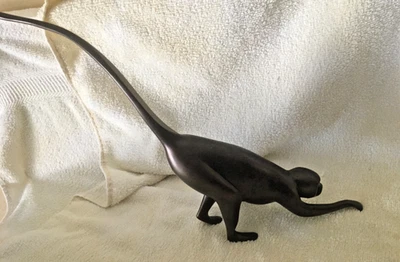 Escultura de mono chimpancé de bronce Loet Vanderveen, firmada y numerada 455/750 15" Foto 1 de 4