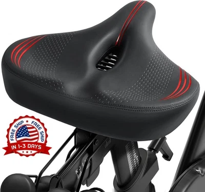 Cojín de asiento cómodo compatible con Peloton y bicicletas estéticas (Roja) NUEVO Foto 1 de 4