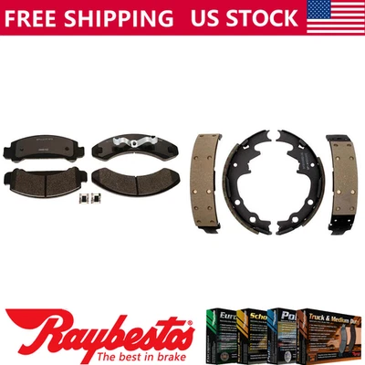 Front Rear Kit Ceramic Brake Pads & Brake Shoes For 1987 Ford Bronco II - Image 1 of 4