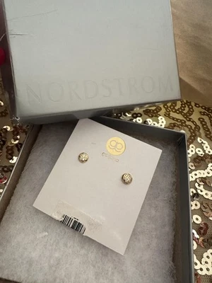 Pendientes Gorjana Racimo Cristal Tono Dorado Redondos Nordstrom Nueva Tarjeta Regalo Foto 1 de 4