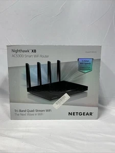 NETGEAR Nighthawk X8 AC5300 Smart WiFi Router No Cable Line - Picture 1 of 4