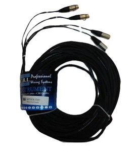 CBI 2ft Siamese Stereo Pair Dual XLR to XLR Cable  - Picture 1 of 2