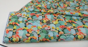 Timeless Treasures quilt-craft fabric CACTUS & SUCCULENTS green 2 yds (cd-2402)