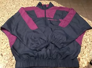 UMBRO Vintage 90’s Training Track Nylon Wind Jacket Small Blue Pink Retro Y2K - Picture 1 of 6