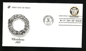 Christmas--1978 First Day Cover--Readers Digest Cachet - Picture 1 of 1