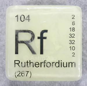 ELEMENTO TAVOLA PERIODICO Rf RUTHERFORDIUM NOVITÀ SAPONE MANI GLOW-4 oz SOLO BOLLICINE - Foto 1 di 6