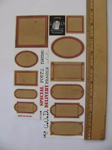 7 Gypsies Cardstock Stickers LIBRARIE LABELS 1 Sheet - Picture 1 of 2