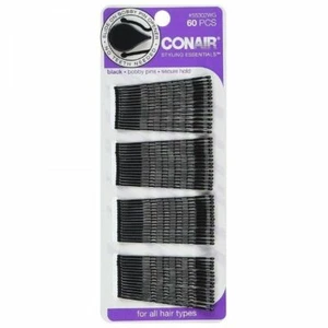 CONAIR STYLING ESSENTIALS BLACK BOBBY PINS 60 CT - Picture 1 of 1