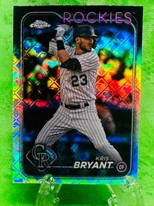 Kris Bryant - Logofractor - 2024 Topps Chrome #179 - Colorado Rockies Free Ship - Picture 1 of 11
