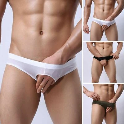 MCT PREMIUM Showmaster Slip Tanga 1 Öffnung für Penis + Hoden WEISS in S-2XL - Bild 1 von 4