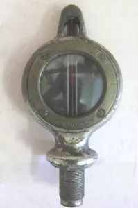 1900s ANTIQUE AUTOMOBILE HOOD ORNAMENT RADIATOR CAP THERMOMETER THERMOSCOP RARE - Picture 1 of 12