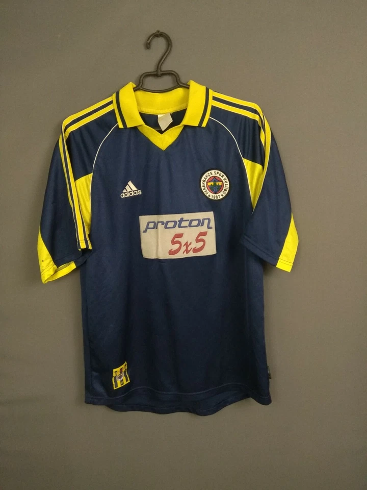 Camiseta Fenerbahce 2000/01 Visitante MEDIANA Camiseta Hombre Fútbol Adidas ig93 Foto 1 de 4