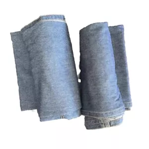 Martha Stewart 42”x 84” -100% Cotton -Jean Curtain Pair - Picture 1 of 10