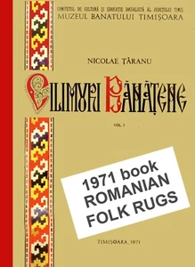 1971 XL Book Romanian Folk Rugs Kilim Large 45 color pictures Rare Out of print - Picture 1 of 8