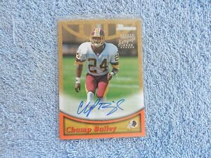 CHAMP BAILEY AUTOGRAPH in 1999 BOWMAN CERTIFIED AUTOGRAPH ISSUE #A9